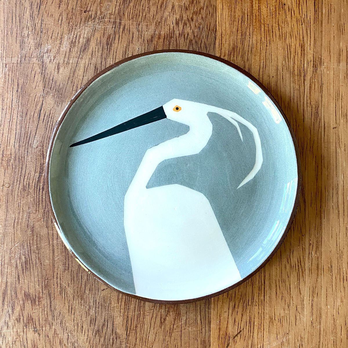 Little egret facing left