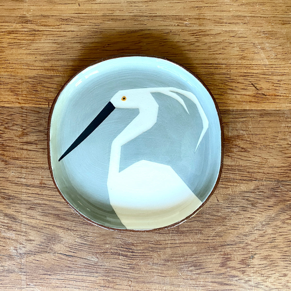 Little egret mini plate