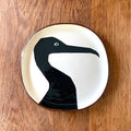 Cormorant facing right mini plate