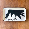 Rectangular foraging crow