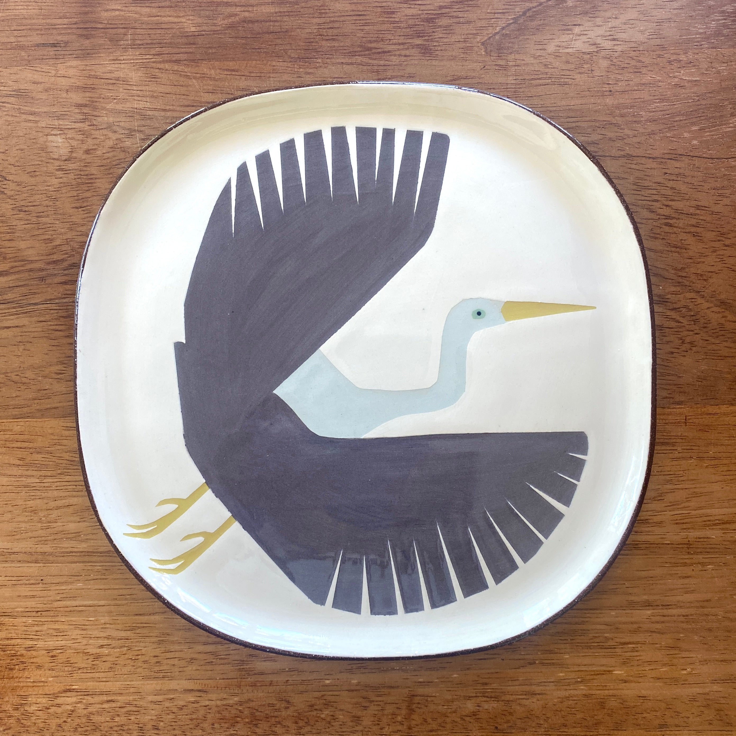 Heron in flight