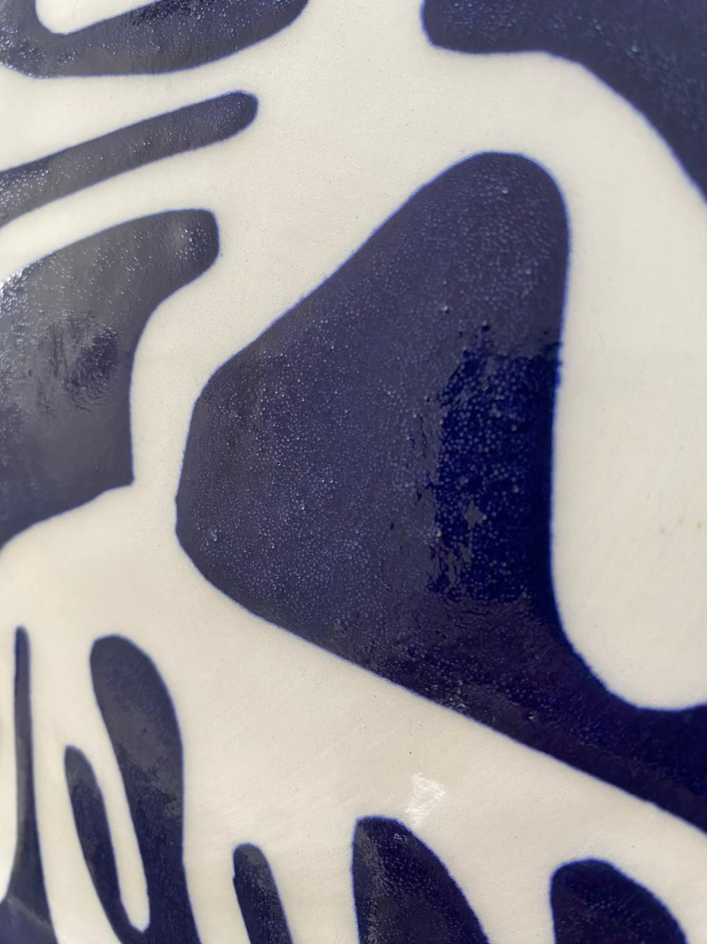 Blue seaweed plate